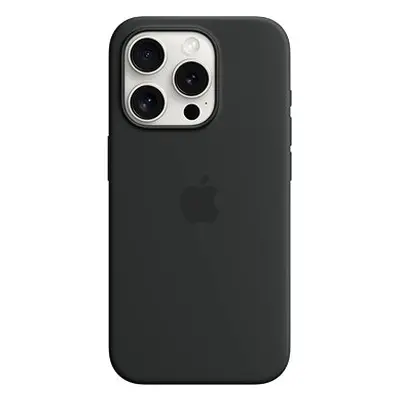 Apple iPhone 15 Pro Silikonhülle mit MagSafe schwarz