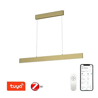 Immax NEO LISTON Smart Hängeleuchte 118cm 18W gold Zigbee 3.0