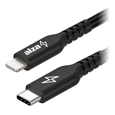 AlzaPower AluCore USB-C to Lightning MFi 1m schwarz