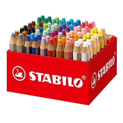 STABILO woody in - Box Stück mit Bleistiftspitzern (24 Farben)