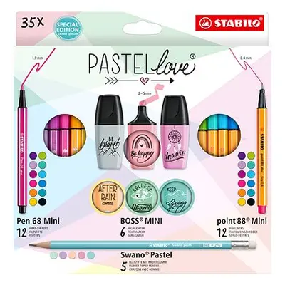 STABILO Pastellove - Stück - Feinminenstifte, Premium Fasermarker, Textmarker und Graphitstifte