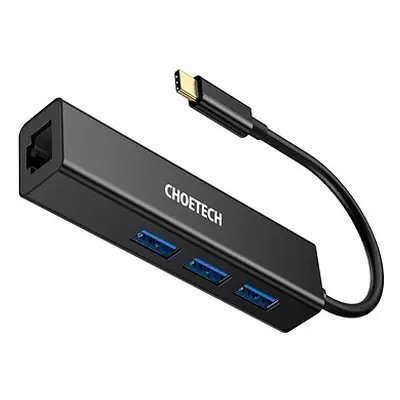 Choetech 4-in-1 USB-C auf RJ45 Adapter