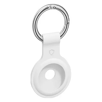 AlzaGuard Silicone Keychain für Airtag weiß