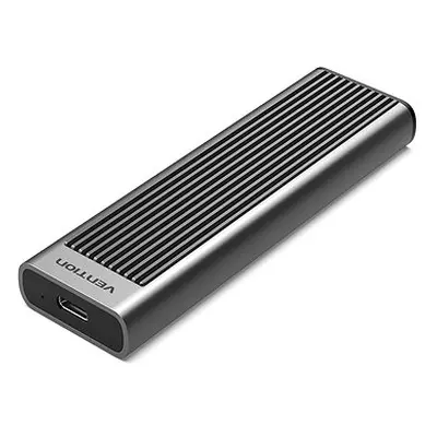 Vention M.2 NVMe SSD Enclosure (USB 3.1 Gen 2-C) with Heat Sink Gray Aluminum Alloy Type