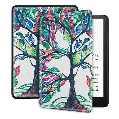 B-SAFE Lock 3407, Etui für Amazon Kindle 2022/2024, Tree