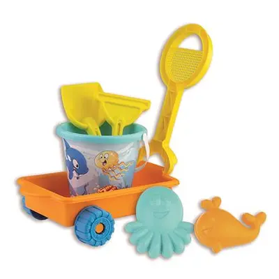 Androni Sandkasten-Set Glücklicher Fisch mit Wagen