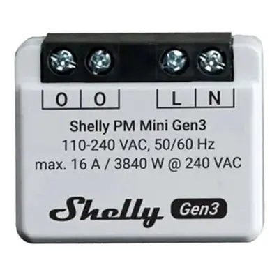 Shelly PM Mini Gen3 Leistungsmessmodul bis zu 16A (WiFi, Bluetooth)