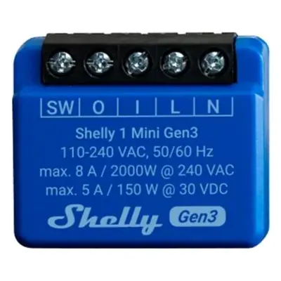 Shelly Plus Mini, Schaltmodul, WiFi, Gen3