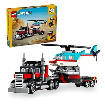 LEGO® Creator v 31146 Tieflader mit Hubschrauber