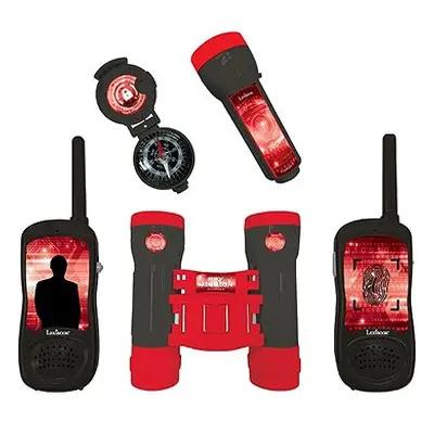 Lexibook Komplettes Spionage-Set mit Funkgeräten bis zu 120m, Fernglas, Taschenlampe und Kompass
