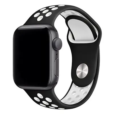 Eternico Sporty für Apple Watch 38mm / 40mm / 41mm Pure White and Black