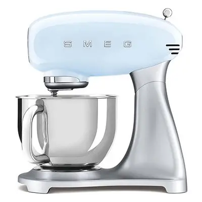 Küchenmaschine SMEG 50's Retro Style 4,8 Liter - Pastellblau mit Edelstahlsockel