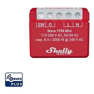 Shelly Wave 1PM Mini, Schaltmodul, Z-Wave