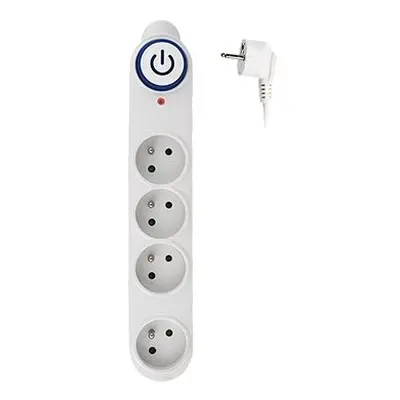 Solight Surge Protector, 150J, Steckdosen, 1,5m, Weiß