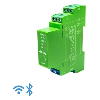 Shelly Pro Zwei-Kanal-Dimmer für DIN-Schiene, WiFi, LAN