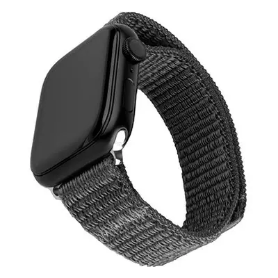 FIXED Nylon Sporty Strap für die Apple Watch 38/40/41 mm, dunkelgrau