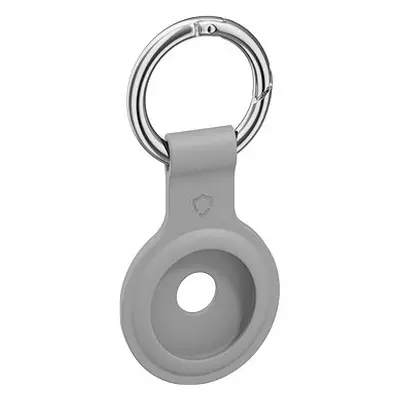 AlzaGuard Silicone Keychain für Airtag grau