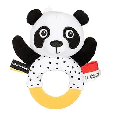 Canpol Babies Sensorisches Spielzeug Panda mit Beißring und BabiesBoo Rassel