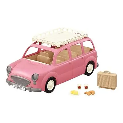 Sylvanian families Familienauto rosafarbener Van