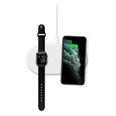 Epico drahtloses Ladegerät für Apple Watch und iPhone mit Adapter - weiß