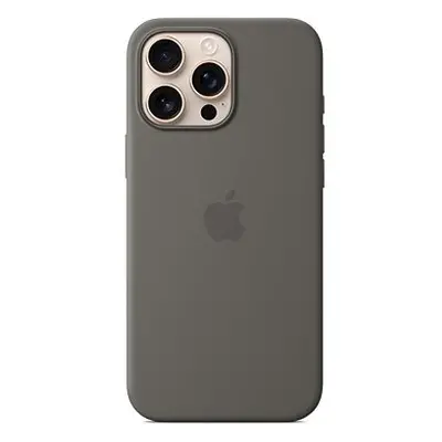 Apple iPhone Pro Max Silikon Case mit MagSafe – Steingrau