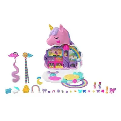 Polly Pocket Salon Regenbogen-Einhorn in 1, Mini-Puppen, mehr als Spielteile