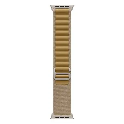Apple Watch 49mm Gelb-Braun Alpine Pull - Medium - Natural Titanium