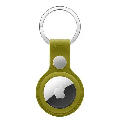 Apple FineWoven AirTag Schlüsselanhänger grün-gelb