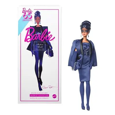 Barbie in einem saphirblauen Kleid