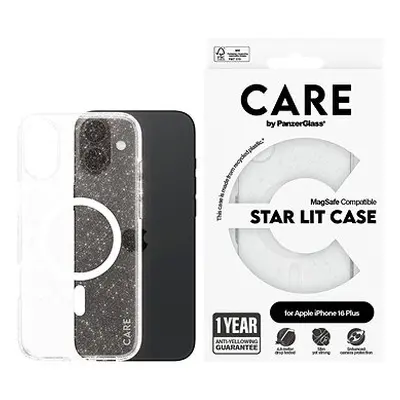 PanzerGlass CARE Cover Apple iPhone Plus MagSafe Star Lit glitzernd/weiß