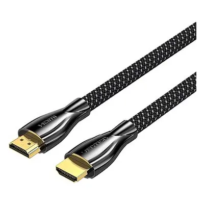 Vention Cotton Braided 4K HDMI Male to Male Cable M Black Zinc Alloy Type