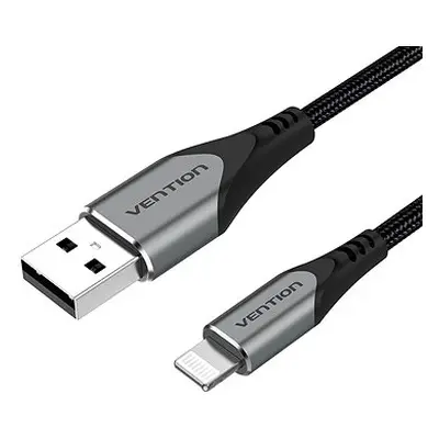 Vention Lightning MFi to USB 2.0 Braided Cable (C89) 0.5M Gray Aluminum Alloy Type