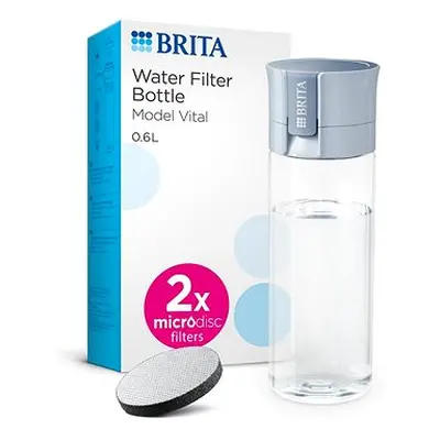 BRITA Fill&Go Vital 0,6 l blau + × microdics