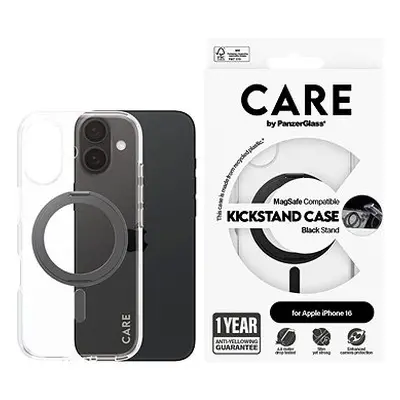 PanzerGlass CARE Cover Apple iPhone MagSafe KickStand klar/schwarz