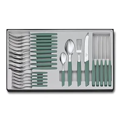 Victorinox Swiss Modern Besteck-Set 24-teilig Salbeigrün