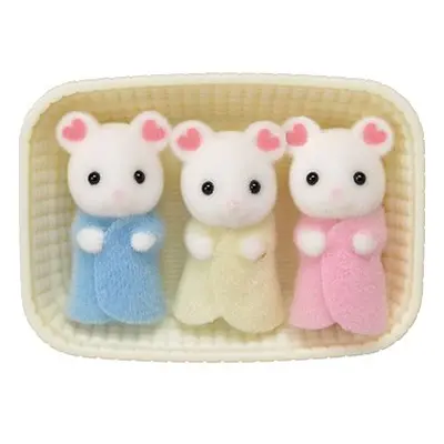 Sylvanian Families Marshmallow Mouse Triplets - Maus-Drillinge