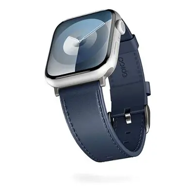 Epico Watch Strap Leather for Apple Watch SE/Series (42/44/45mm)/10 (46mm)/Ultra (49mm) - Blau