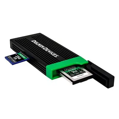 Delkin Cardreader CFexpress Type B & SD UHS-II (Type C to C & Type C to A Cables)