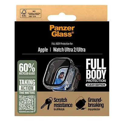 PanzerGlass Apple Watch Ultra 2/Ultra transparent mit Schutzglas