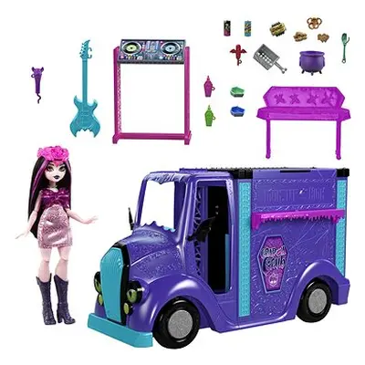 Monster High Monster Fest Food Truck und Draculaura, 13+ Zubehörteile