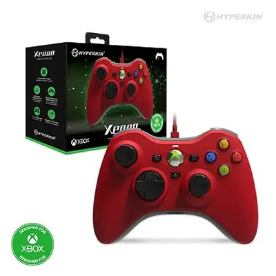 Hyperkin Xenon Wired Controller for Xbox Series|One/Windows 11|10 (Red) Officially Licensed by X