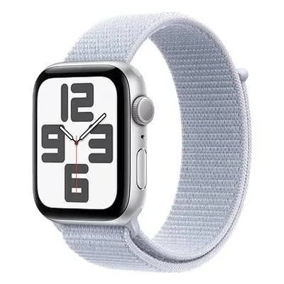 Apple Watch SE 40mm Silber Aluminium mit Cloud Blue Sportarmband
