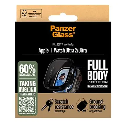 PanzerGlass Apple Watch Ultra 2/Ultra schwarz mit Schutzglas