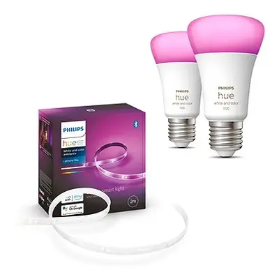 Hue Lightstrip Plus V4 EMEA m Base Kit + Philips HueWCA Watt A60 E27 2P EU