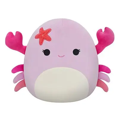 Squishmallows cm - Cailey - Rosa Krabbe mit Seestern-Anstecker