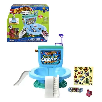 Hot Wheels Skates Flush Fingerboard Skatepark, exklusives Fingerboard und ein Paar Schuhe