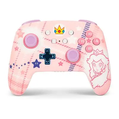 PowerA Enhanced Wireless Controller – Super Mario Princess Peach Plaid – Nintendo Switch