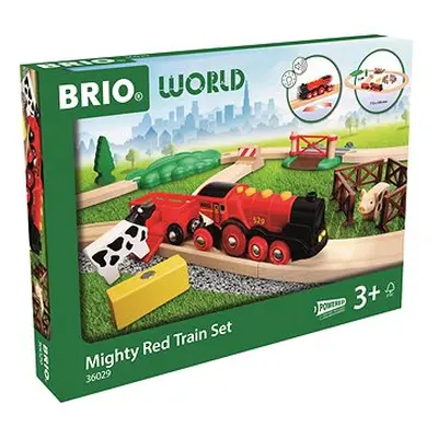 BRIO Spielesets Zugset mit großer roter Action-Lokomotive
