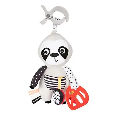Canpol babies Sensorisches interaktives hängendes Spielzeug Faultier mit Clip BabiesBoo