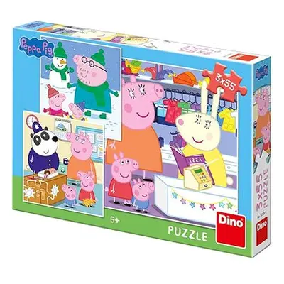 Peppa Pig: Happy Afternoon 3x55 Puzzle